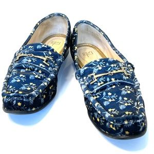 CAbi Carnaby Velvet Loafer w/Horse Bit